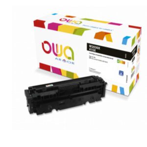 OWA Toner laser compatible noir HP 415X, HP W2030X, sans système de management du toner, 7500 pages à 5%, garantie à vie livraison gratuite