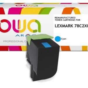 K18531OW (78C2XCE) Toner OWA Cyan compatible LEXMARK CX 522, CS 521 notamment, haute capacité 5000 pages, garanti à vie