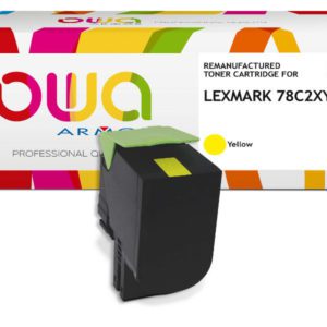 K18533OW Toner OWA Yellow compatible LEXMARK CX 522, CS 521 notamment, haute capacité 5000 pages, garanti à vie