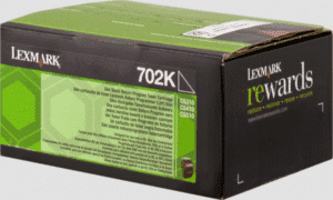Lexmark 702K Toner noir original, rendement 1000 pages (5%) compatible avec les imprimantes : CS310n, CS310dn, CS410n, CS410dn, CS410dtn, CS510de, CS510dte