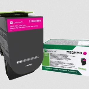 Lexmark 71B2HM0 Toner Magenta original rendement 3500 pages (5%) compatible avec les imprimantes : CS417dn, CS517de, CX417de, CX517de.