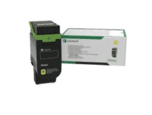 Lexmark 75M20Y0 Toner jaune original rendement 2000 pages (5%) compatible avec les imprimantes : CX635adwe, CX532adwe, CS632dwe, CS531dw.
