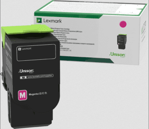 Lexmark 78C20M0 Toner magenta original rendement 1400 pages (5%) compatible avec : CX622ade, CX625ade, CX625adhe, CX522ade, CX421adn, CS421dn, CS521dn, CS622de,