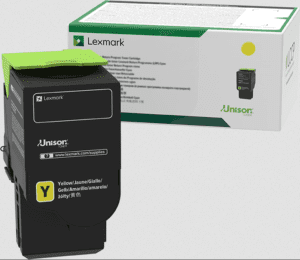Lexmark 78C20Y0 Toner jaune original rendement 1400 pages (5%) compatible avec : CX622ade CX625ade CX625adhe CX522ade CX421adn CS421dn CS521dn CS622de