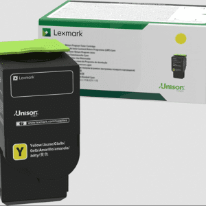 Lexmark 78C20Y0 Toner jaune original rendement 1400 pages (5%) compatible avec : CX622ade CX625ade CX625adhe CX522ade CX421adn CS421dn CS521dn CS622de