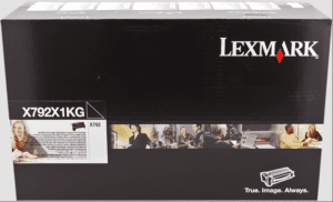 Lexmark X792x1KG Toner noir original rendement 20000 pages (5%), compatible avec les imprimantes : X792de, X792dte, X792dtse, X792dtme, X792dtfe, X792dtpe, X792