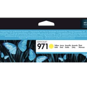 CN624AE cartouche d'encre jaune hp 971 originale rendement 2500 pages, convient pour HP OfficeJet Pro X Series.