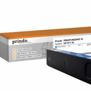 CN626AE compatible cartouche d'encre cyan équivalente à hp 971 xl rendement 6600 pages, convient pour HP OfficeJet Pro X Series.