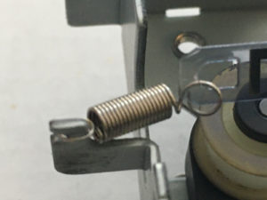 Position du ressort de l'encodeur QC3-3927-000